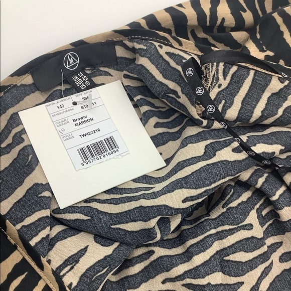 MISSGUIDED Bodysuit Black Brown Wrap Front - Picture 5 of 6